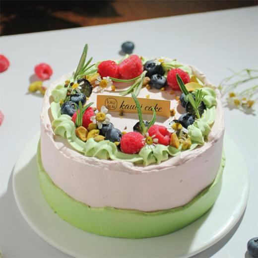 烤爱·开心了莓·清新夏日·开心果树莓奶冻坚果·低糖水果蛋糕·生日/聚会/节日/团建 商品图2