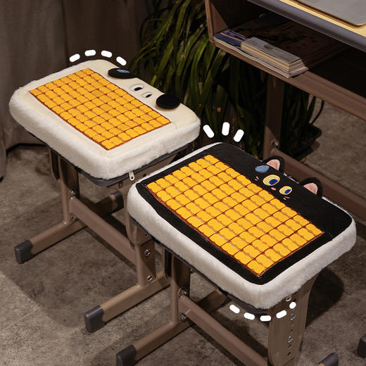 自然醒大眼仔系列加厚麻将席海绵坐垫夏季学生教室专用屁股垫凳子椅子垫子QYL 商品图2