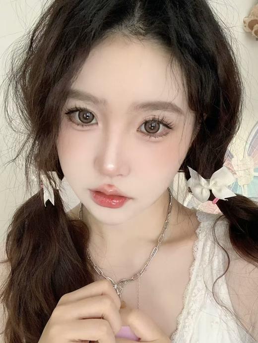 【日抛中直径】PUFF GIRL-圣诞布丁 棕-14.2mm【日抛0-800度 不含525/575】 商品图1