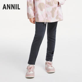 女童全腰针织打底夹裤厚裤子冬季新款安奈儿童装EG546571