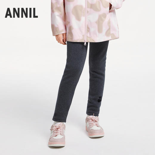女童全腰针织打底夹裤厚裤子冬季新款安奈儿童装EG546571 商品图0