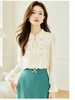 【新品推荐】压褶手工钉珠花边领肌理纹长袖小衫-喜出 商品缩略图4