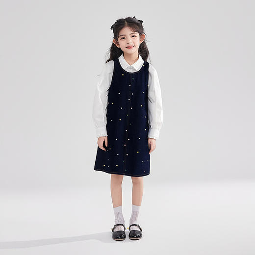 笛莎Deesha 童装女童裙子2025秋新款女童牛仔背心裙 商品图2