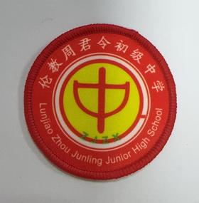 通版佛山市顺德区伦教周君令初级中学包边校徽校服可缝烫现货发51