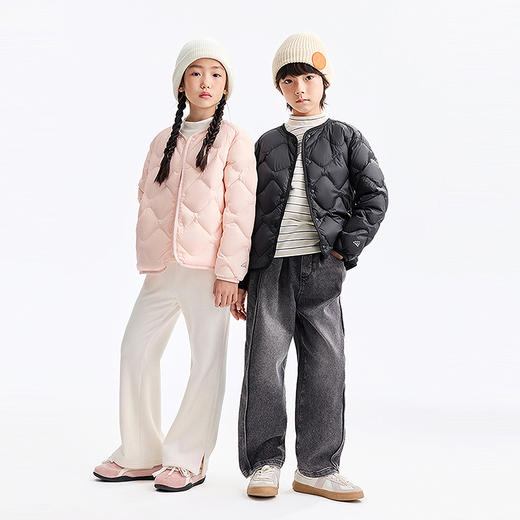 【校服内胆神器】男女童短款羽绒服冬季新款安奈儿童装EM545647 商品图5