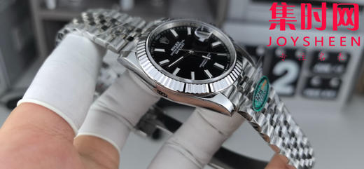 C厂劳力士日志型41mm 黑色盘 3235机 五珠链 904L钢 男士腕表 商品图2