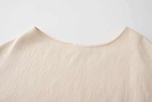 Ruohan 25PF 奶白色竖纹不规则连衣裙 商品图6