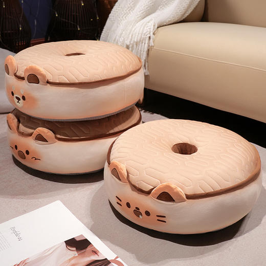 自然醒黄油饼干乳胶双面蒲团坐垫懒人榻榻米坐墩卧室家用地板透气屁垫QYL 商品图12