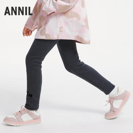 女童全腰针织打底夹裤厚裤子冬季新款安奈儿童装EG546571 商品图1