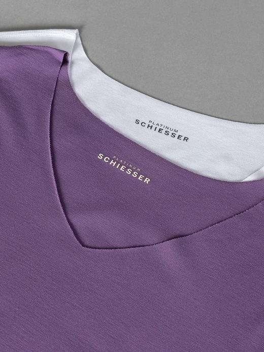 SCHIESSER/舒雅男士V领超细莫代尔短袖随型裁短袖95/0348M 商品图3