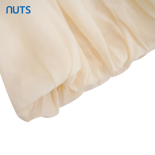 NUTS商场同款夏季设计感小众气质露肩短袖套头衬衫423011082 商品图3