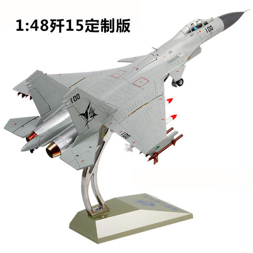 特尔博-长春航展、九三阅兵纪念品 1:48歼15飞鲨舰载机战斗机飞机模型【沈飞定制】丨合金仿真军事模型丨收藏精品丨送礼佳品丨家居摆件 商品图6