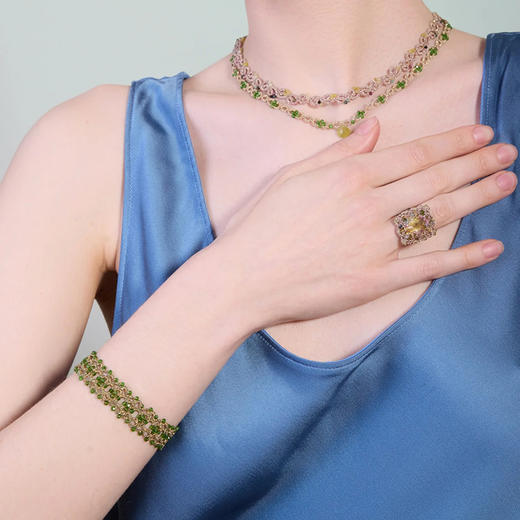 北京仓｜Lorina Balteanu-TRIADA-透辉石 手链［法国设计师］ 商品图1