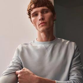 SUNSPEL男士经典款全棉圆领卫衣休闲运动衫