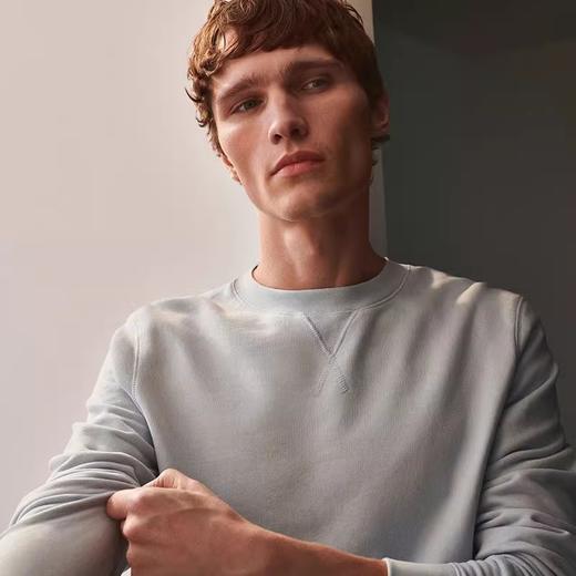 SUNSPEL男士经典款全棉圆领卫衣休闲运动衫 商品图0