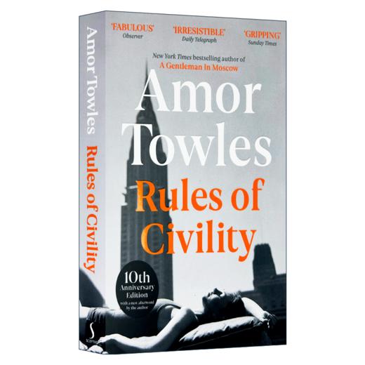 上流法则 英文原版 Rules of Civility 莫斯科绅士作者作品 菲茨杰拉德奖 英文版 进口英语书籍 商品图1