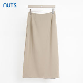 NUTS商场同款夏季简约通勤高腰A字显瘦中长款半身裙424062250