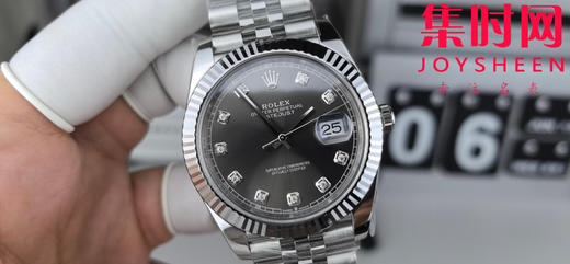 C厂劳力士日志型41mm 灰盘钻面 3235机 五珠链 904L钢 男士腕表 商品图0