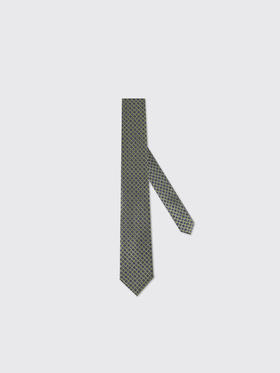 callisto绿色桑蚕丝领带