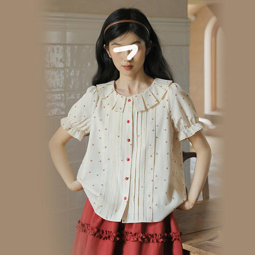 裁缝学苑AQ501钢琴褶设计感工字褶领衬衫纸样女复古棉麻上衣 商品图5