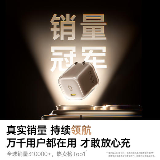 倍思同芯充 PicoGo 苹果派 AN12 快充充电器 1C 45W 蜡笔小新联名版 商品图6