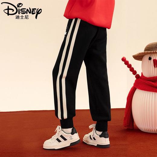 迪士尼女童加绒裤子冬季新款儿童冬装裤子女孩中大童运动休闲裤厚 商品图5