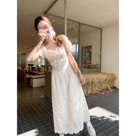 <曾小咸推荐>现货秒杀！微信超特价！法式温柔风气质连衣裙 短款 日常209.99 立减120 秒杀89.99！长款 日常229.99 立减130 秒杀99.99！ 商品图1