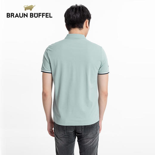 BRAUN BUFFEL/布兰施男士通勤商务T恤翻领Polo衫都市精英上衣 商品图3