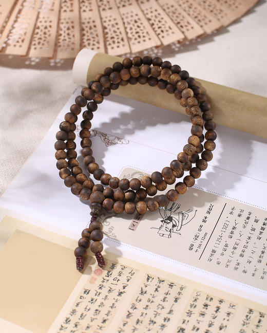 【沉香溯源】棋楠多圈手串5mm/6mm/8mm  BCQN401/BCQN372  （特殊商品请在收货之后48小时内申请退换货，过期不予处理！！！） 商品图0