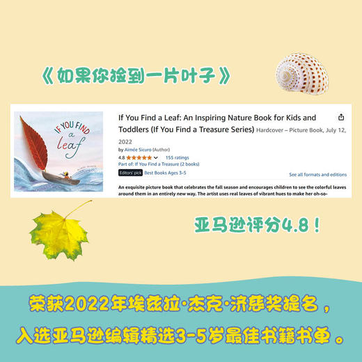 自然魔法系列 如果你捡到一片叶子+如果你发现一个贝壳 商品图3