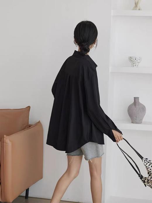 【新品推荐】吉妮品牌-039G中长简约薄款衬衫防晒外套-喜出 商品图2