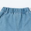贝贝怡2025春秋新款柔软牛仔裤中大童百搭休闲裤刺绣萌兔女孩牛仔裤ZB3EK017 商品缩略图4