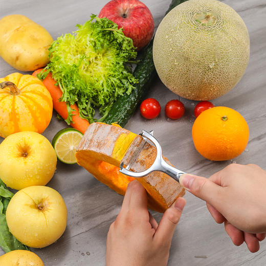 康巴赫 升级款不锈钢削皮刀 1个 金属质感握感舒适 商品图1