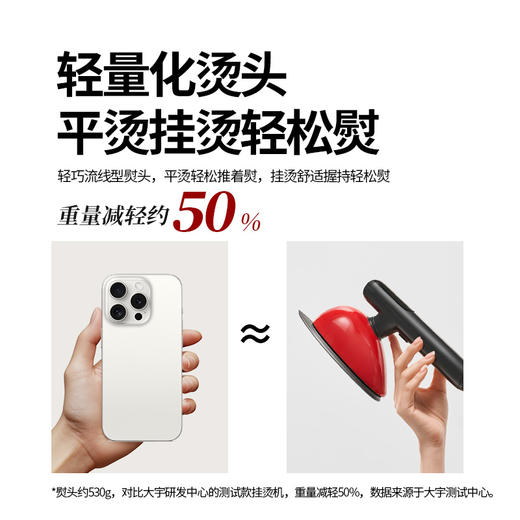 大宇喷熨挂烫机HI-049 | 800ml大水箱、可熨多件衣物、平烫挂烫、随心切换、机身小巧好收纳 商品图2