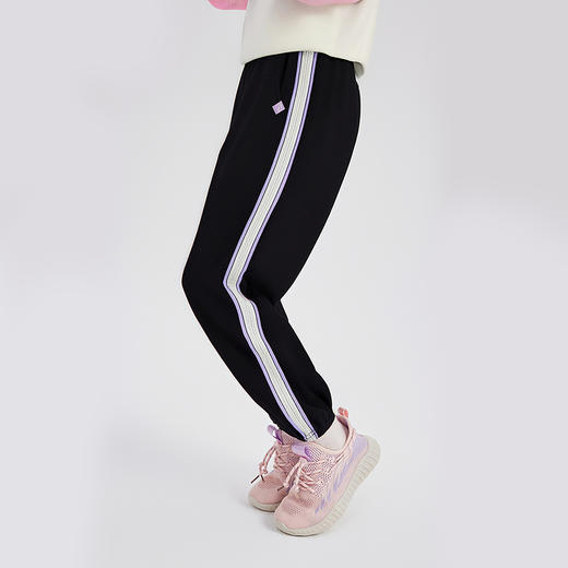 笛莎Deesha 童装女童裤子2025秋新款女童撞色织带束脚卫裤 商品图1