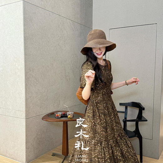 良木礼印花连衣裙（0065） 商品图1