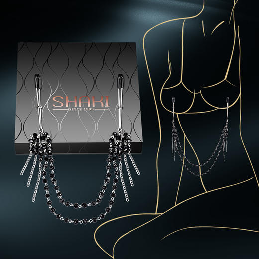 【闪亮乳夹】夏奇情趣乳夹女用SM金属乳夹玩具 商品图0