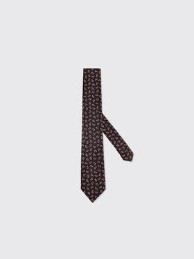 callisto紫色桑蚕丝领带