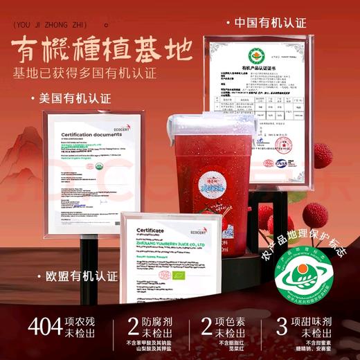 扬百利仙居杨梅汁 380ml*6杯 商品图6