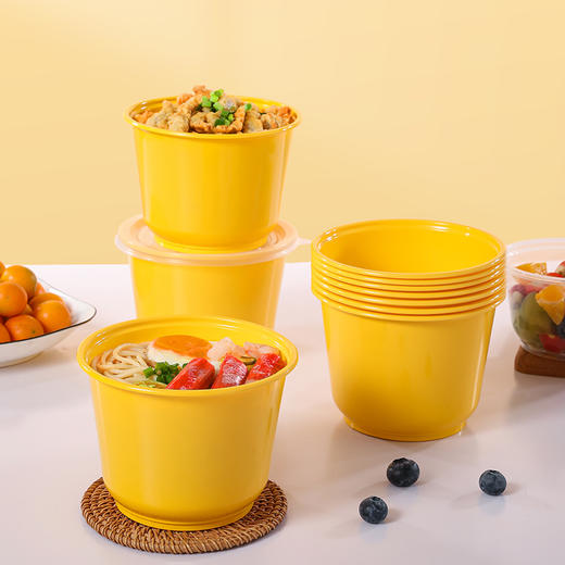 【批发】美丽雅 圆型一次性餐盒1000ml*8套装 商品图2