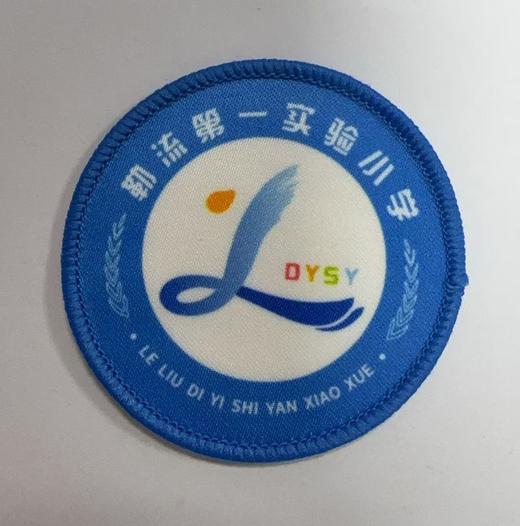通版佛山市勒流第一实验小学包边校徽校服姓名贴章可缝烫现货发51 商品图0