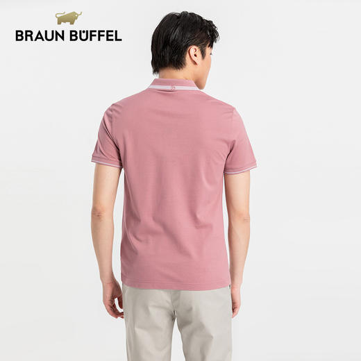 布兰施男士短袖T恤夏季高档翻领休闲POLO衫舒适透气高档上衣 商品图2