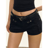 Ariseism 美式复古黑色牛仔短裤女2025夏季新款百搭显瘦辣妹热裤 商品缩略图0