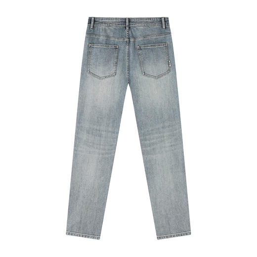 gxgjeans男装25春夏款简约休闲直筒男士牛仔裤显瘦校园通勤时尚潮流男长裤K&C 商品图1