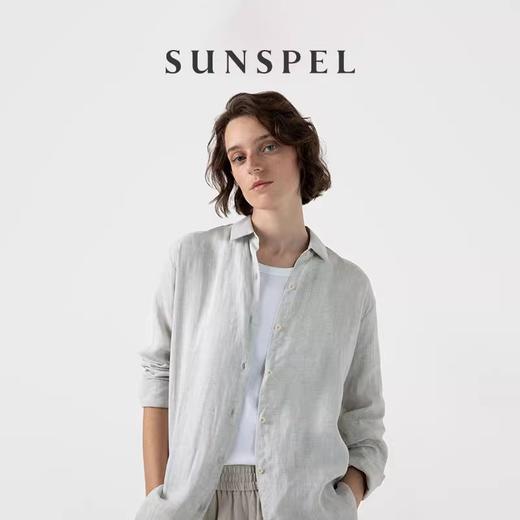 【亚麻系列】SUNSPEL女士春夏经典款长袖亚麻衬衫 商品图2