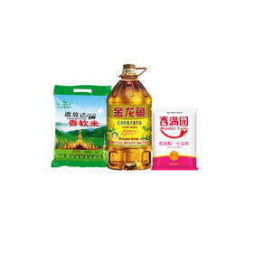 金龙鱼（金龙鱼特香低芥酸菜籽油非转4L*1+香满园特一优质小麦粉2.5KG*1+金龙鱼多用途麦芯小麦粉1KG*1)套餐