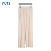NUTS商场同款夏季高腰松紧腰直筒显瘦纯色长裤429072276 商品缩略图0
