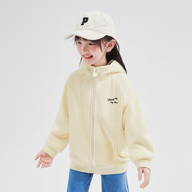 笛莎Deesha 童装女童外套2025秋新款女童学院风连帽卫衣外套