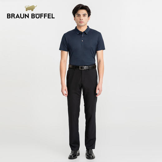 布兰施高档上衣夏季新款男士凉感透气短袖T恤翻领休闲POLO衫 商品图4