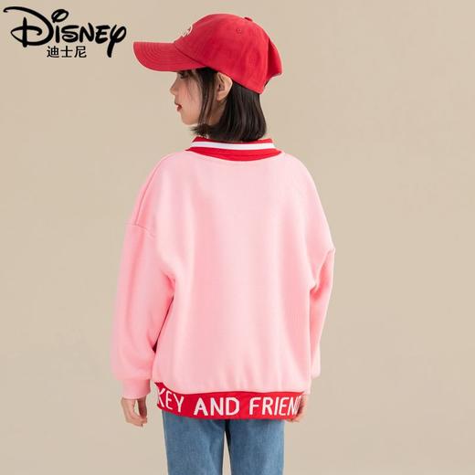 迪士尼女童卫衣冬季加绒厚款儿童冬装女孩上衣中大童衣服潮酷保暖 商品图4